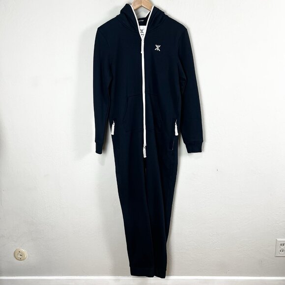 The Norwegian‎ Original OnePiece Zip Jumpsuit Blue Hooded Pockets Long Sleeve XS - Picture 1 of 12